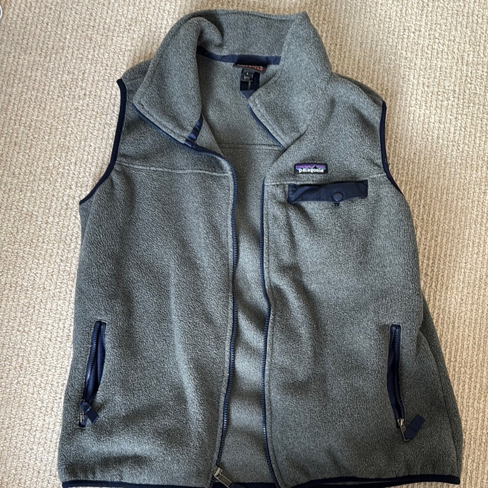 Patagonia Gray Synchilla Fleece Vest